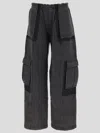 Alexander Wang T T By Alexander Wang Oversized Cargo Trousers In Washedshadow