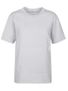 Alexander Wang T Puff Logo Bound Neck Essential T-shirt In Grey