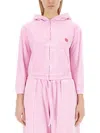 Alexander Wang T T By Alexander Wang Velour Sweatshirt