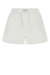 Alexander Wang T T By Alexander Wang White Cotton Shorts In White