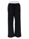 Alexander Wang T T By Alexander Wang 'wide Leg W/ Logo Elastic Exposed Brief' Joggers