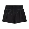 Alexander Wang T T By Alexander Wang Wide-waistband Mini Shorts In Black