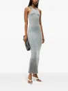 Alexander Wang T Alexanderwang. T Dress With Logo In 034a Washed Steel