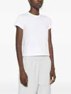 Alexander Wang T Alexanderwang.t Essential Shrunk Logo Tee In 100 White