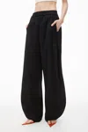 Alexander Wang T Jogging Cotton Trouser With Logo In 001 Black