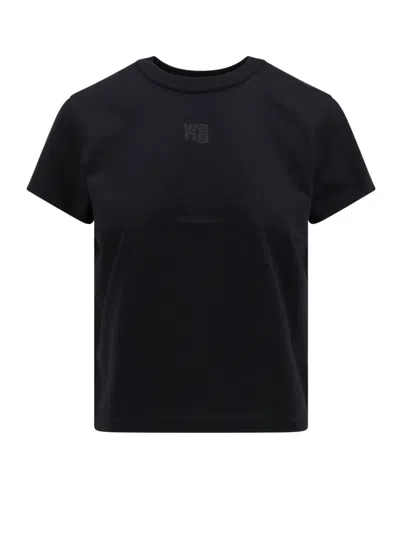ALEXANDER WANG T T-SHIRT WITH CRUMPLED EFFECT