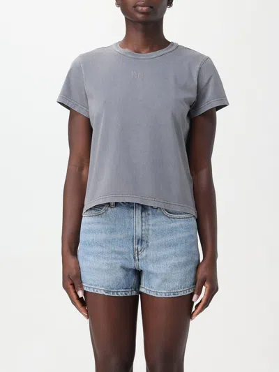 Alexander Wang T T-shirt T By Alexander Wang Woman Colour Grey