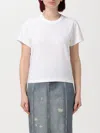 Alexander Wang T Alexander Wang White Cotton T-shirt In White