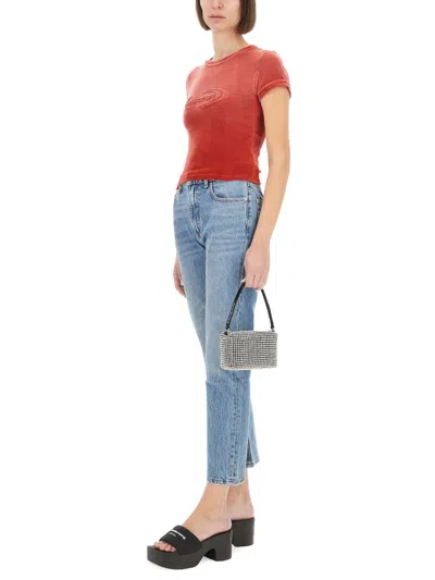 Alexander Wang T T-shirt With Logo In Red