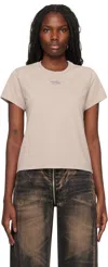 Alexander Wang T Alexanderwang. T Shrunken Logo Tee In 230a Washed Oyster