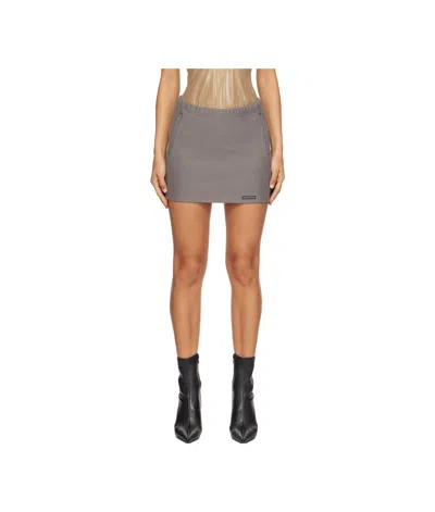Alexander Wang T Terry Miniskirt In Multicolor