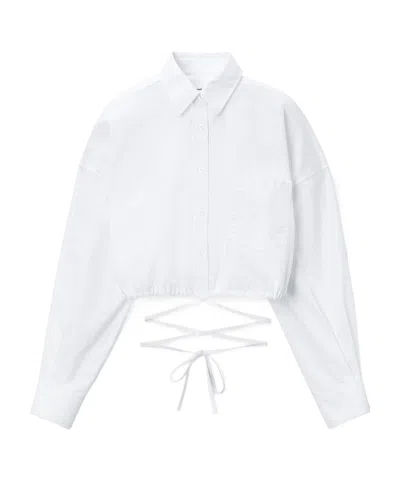 Alexander Wang T Tie-fastening Shirt In White