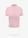 Alexander Wang T Pink Mockneck T-shirt In Pink