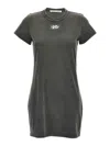Alexander Wang T T By Alexander Wang Blade Logo Shrunken Tee Dress Washed Cedar