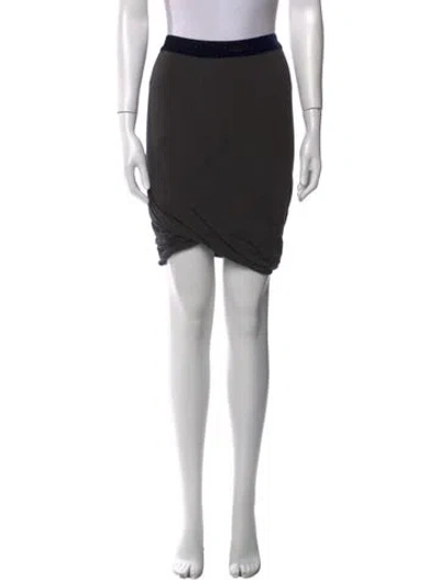 Pre-owned Alexander Wang T Vintage Knee-length Skirt In Black