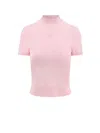 Alexander Wang T Pink Mockneck T-shirt