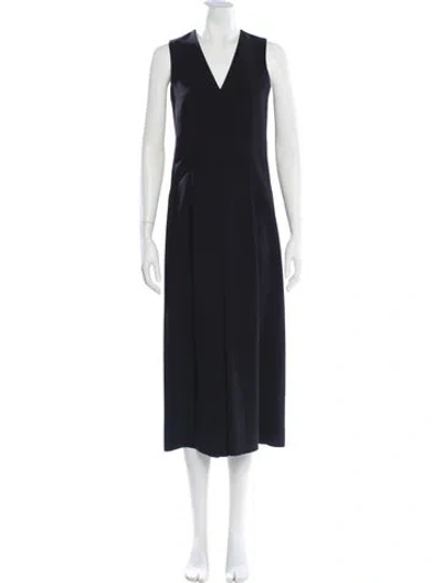 Pre-owned Alexander Wang T V-neck Jumpsuit In Blue