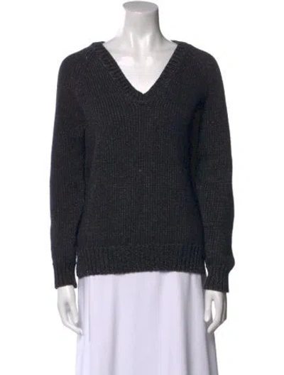 Pre-owned Alexander Wang T V-neck Sweater In Black