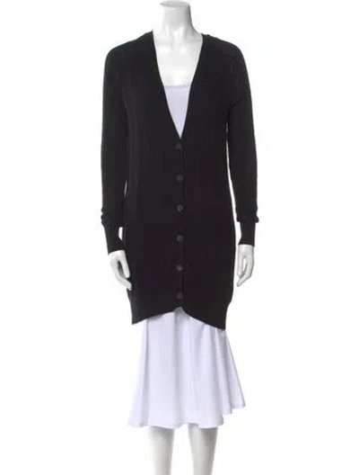 Pre-owned Alexander Wang V-neck Sweater In Black