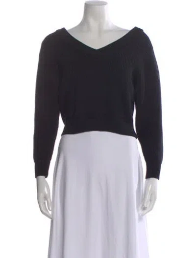 Pre-owned Alexander Wang V-neck Sweater In Blue
