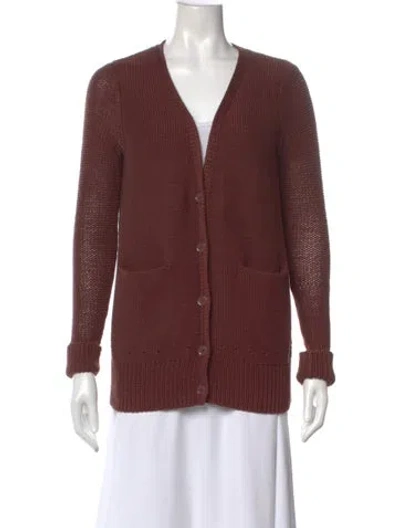 Pre-owned Alexander Wang T V-neck Sweater In Brown