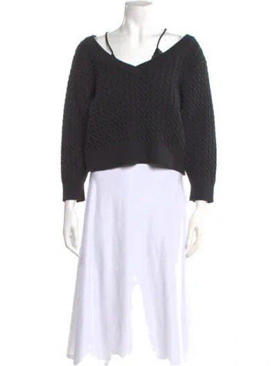 Pre-owned Alexander Wang T V-neck Sweater In Gray