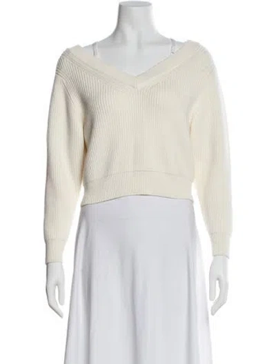 Pre-owned Alexander Wang V-neck Sweater In Neutral