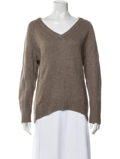 Pre-owned Alexander Wang T V-neck Sweater In Neutral