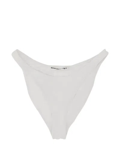 Alexander Wang T T By Alexander Wang Bikini Briefs With Logo In White