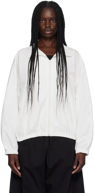 Alexander Wang T White Coaches Track Jacket In White 100