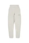 Alexander Wang T White Cotton Blend Joggers In Dirtywhite