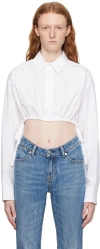 Alexander Wang T T By Alexander Wang Shirt In 100 White