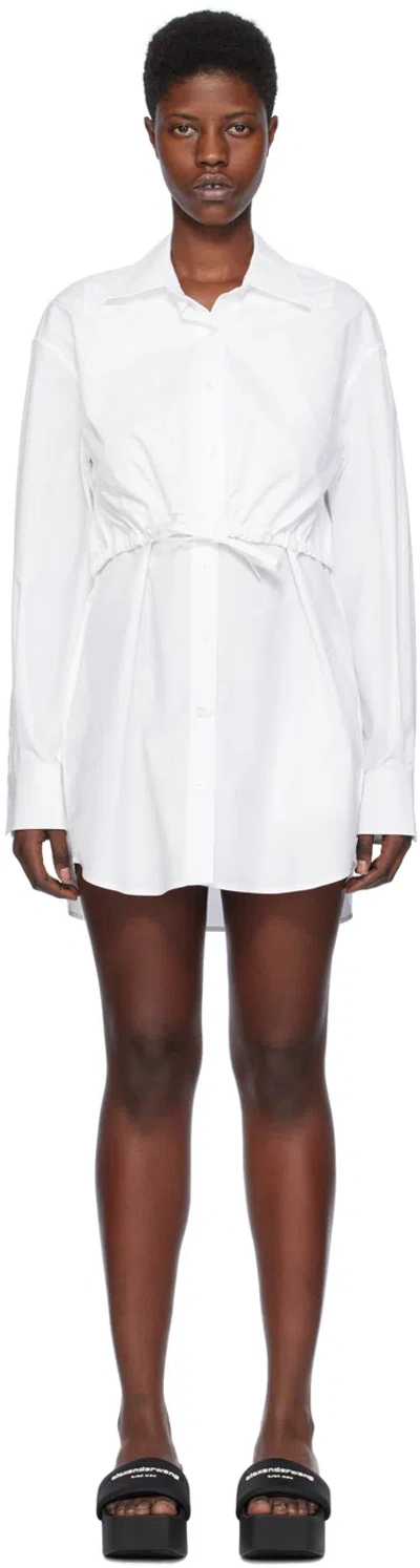 Alexander Wang T T By Alexander Wang Shirt Dress In White