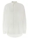 Alexander Wang T T By Alexander Wang White Oxford Cotton Boyfriend Shirt In White