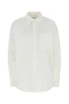 Alexander Wang T White Oxford Oversize Shirt In White
