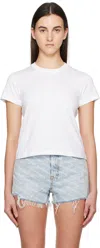 Alexander Wang T T By Alexander Wang Essential Shrunk T-shirt In White 100
