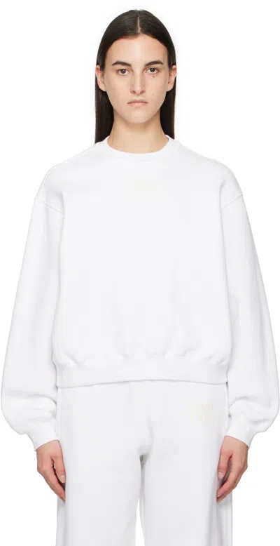 Alexander Wang T White Puff Logo Sweatshirt