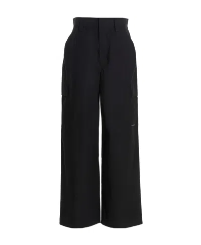 Alexander Wang T Wide-leg Cargo Pants In Black