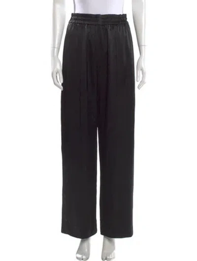 Pre-owned Alexander Wang Wide Leg Pants In Black