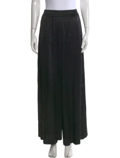 Pre-owned Alexander Wang Wide Leg Pants In Black