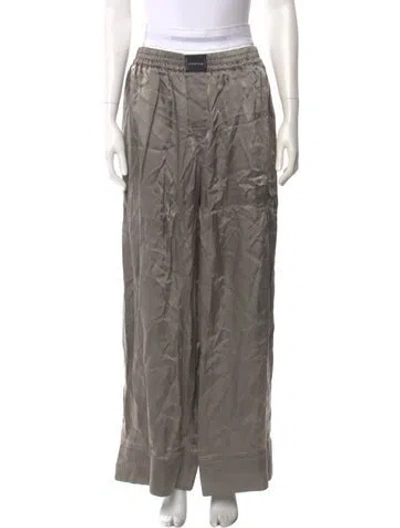 Pre-owned Alexander Wang T Wide Leg Pants In Gray