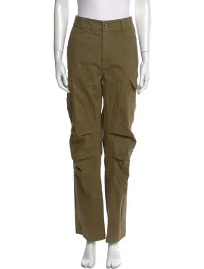 Pre-owned Alexander Wang Wide Leg Pants In Green