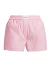 ALEXANDER WANG T WOMEN'S CLASSIC BOXER SHORTS