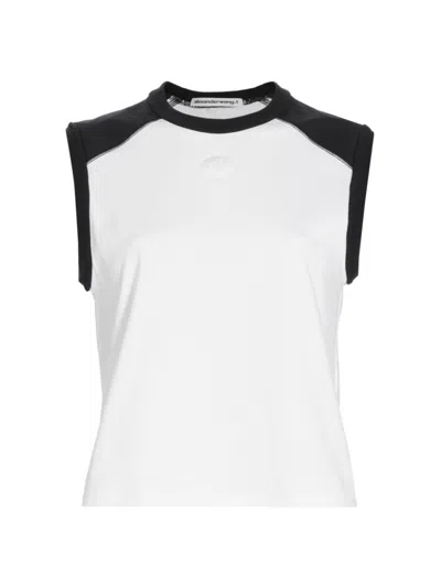 ALEXANDER WANG T WOMEN'S SHRUNKEN RAGLAN T-SHIRT