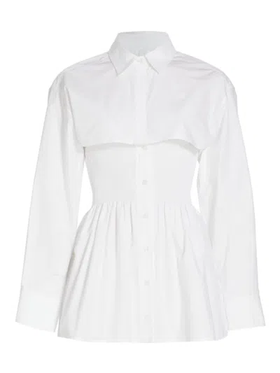 ALEXANDER WANG T WOMEN'S SMOCKED COTTON MINIDRESS & JACKET SET