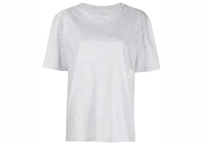Pre-owned Alexander Wang T Women's T By Alexander Wang Eshort Sleeveential Jersey Puff Logo Short Sleeve Tee Shirt In Heather G