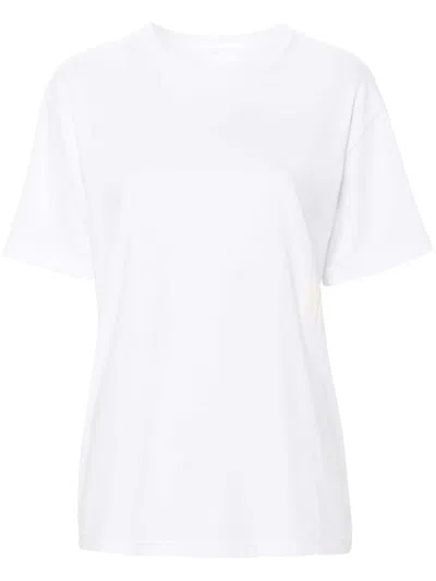 Pre-owned Alexander Wang T Women's T By Alexander Wang Essential Jersey Puff Logo Short Sleeve Tee Shirt In White