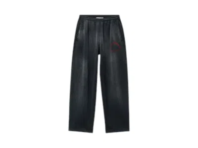 Pre-owned Alexander Wang T Women's T By Alexander Wang Graphic Articulated Leg Sweatpants In Clear Silver Gradient