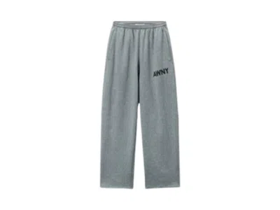 Pre-owned Alexander Wang T Women's T By Alexander Wang Graphic Articulated Leg Sweatpants In Grey