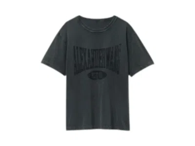 Pre-owned Alexander Wang T Women's T By Alexander Wang Graphic Short Sleeve T-shirt In Faded Black
